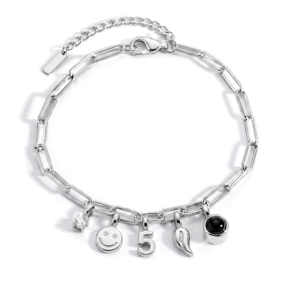 Bracelet Personnalisé avec Charms - Paperclip