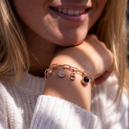 Bracelet Personnalisé avec Charms - Paperclip