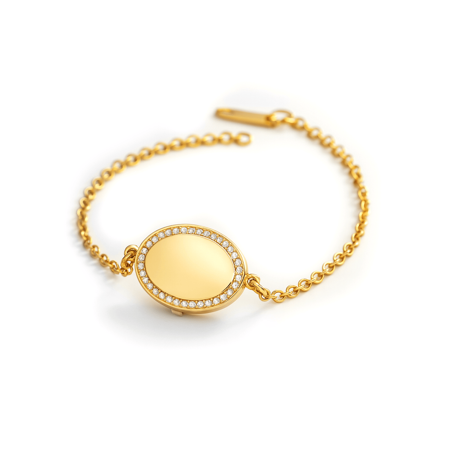 Bracelet médaillon avec photo - Ovale