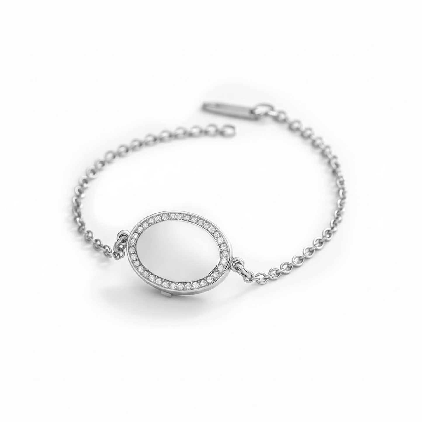 Bracelet médaillon avec photo - Ovale