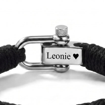 Bracelet Tressé avec Gravure
