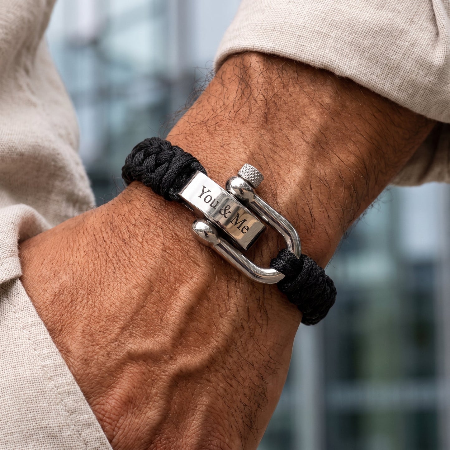 Bracelet Tressé avec Gravure