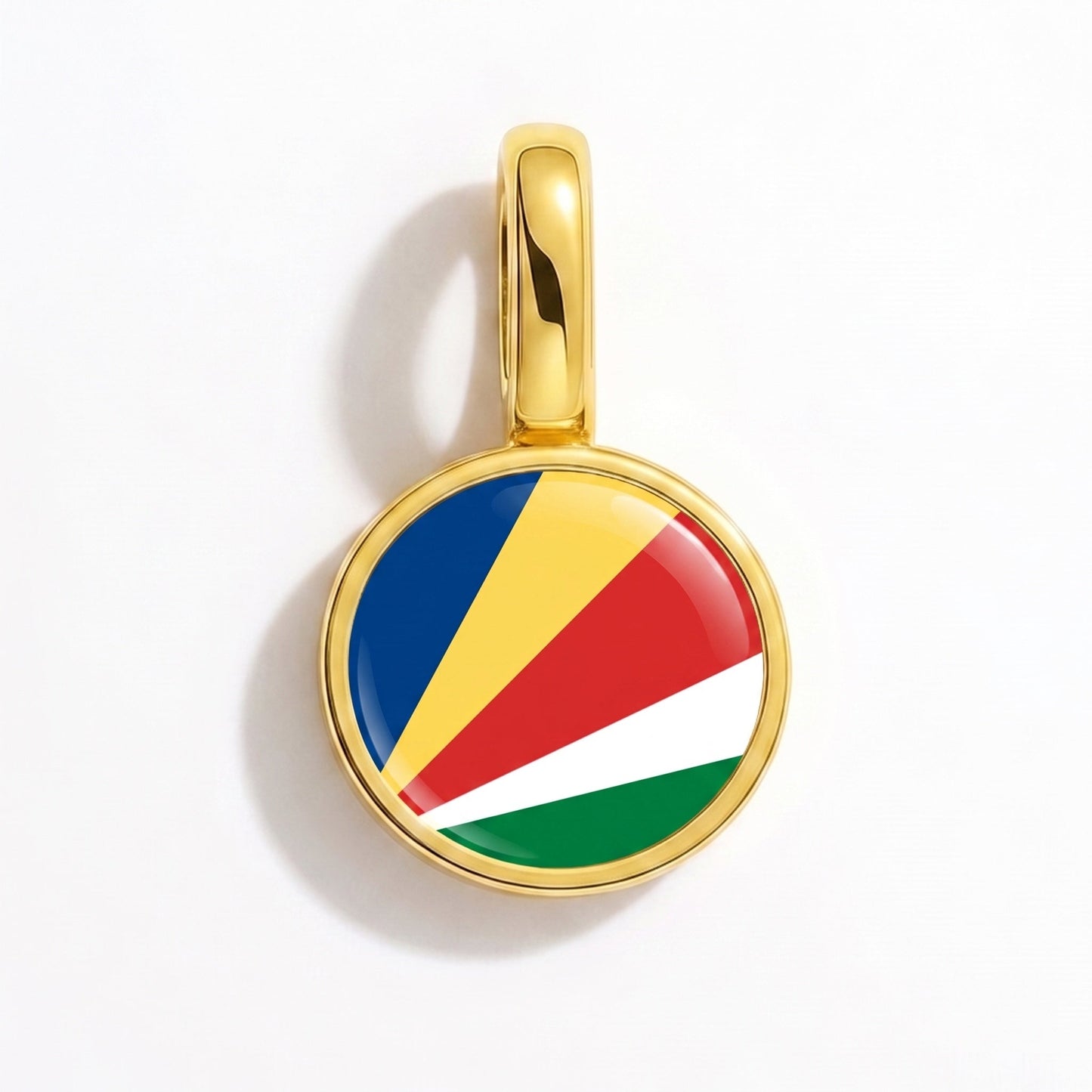 Charm drapeau Seychelles – rectangulaire or