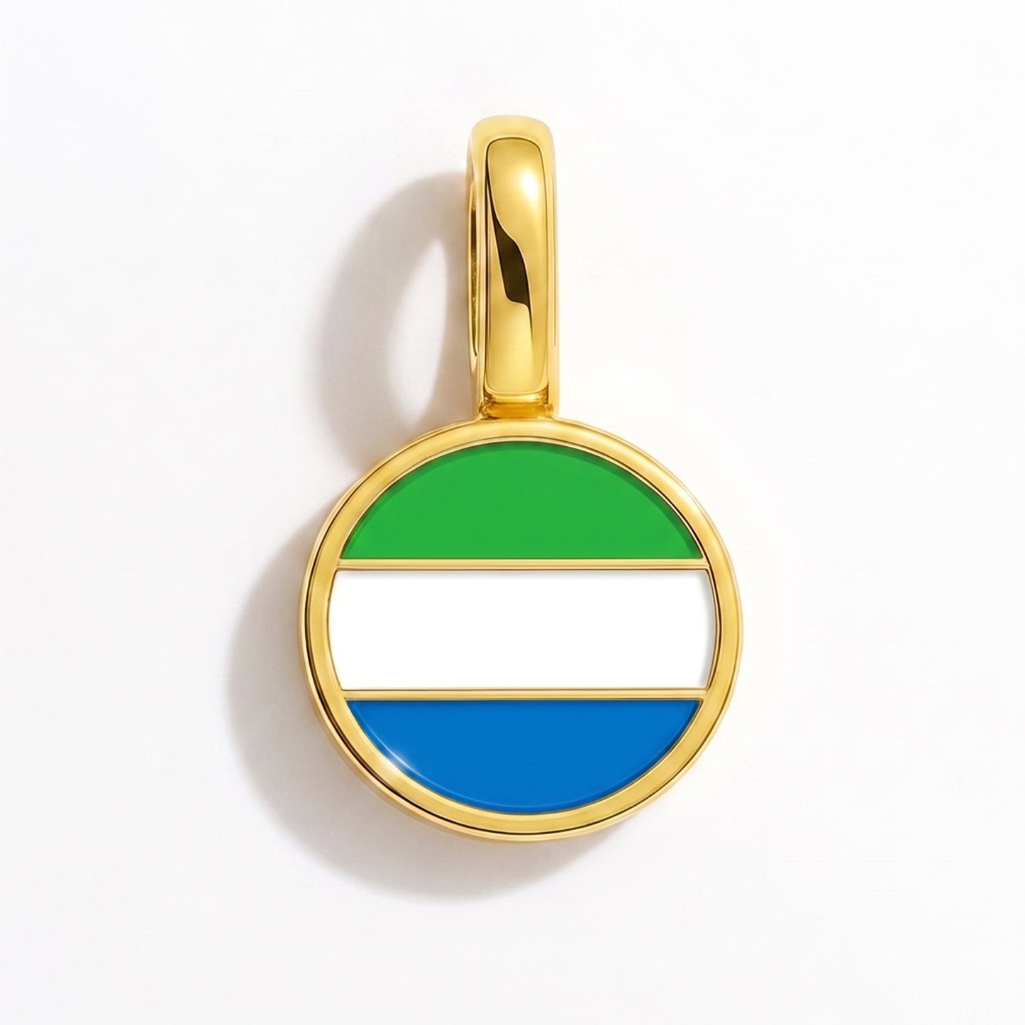 Charm drapeau Sierra Leone – rectangulaire or