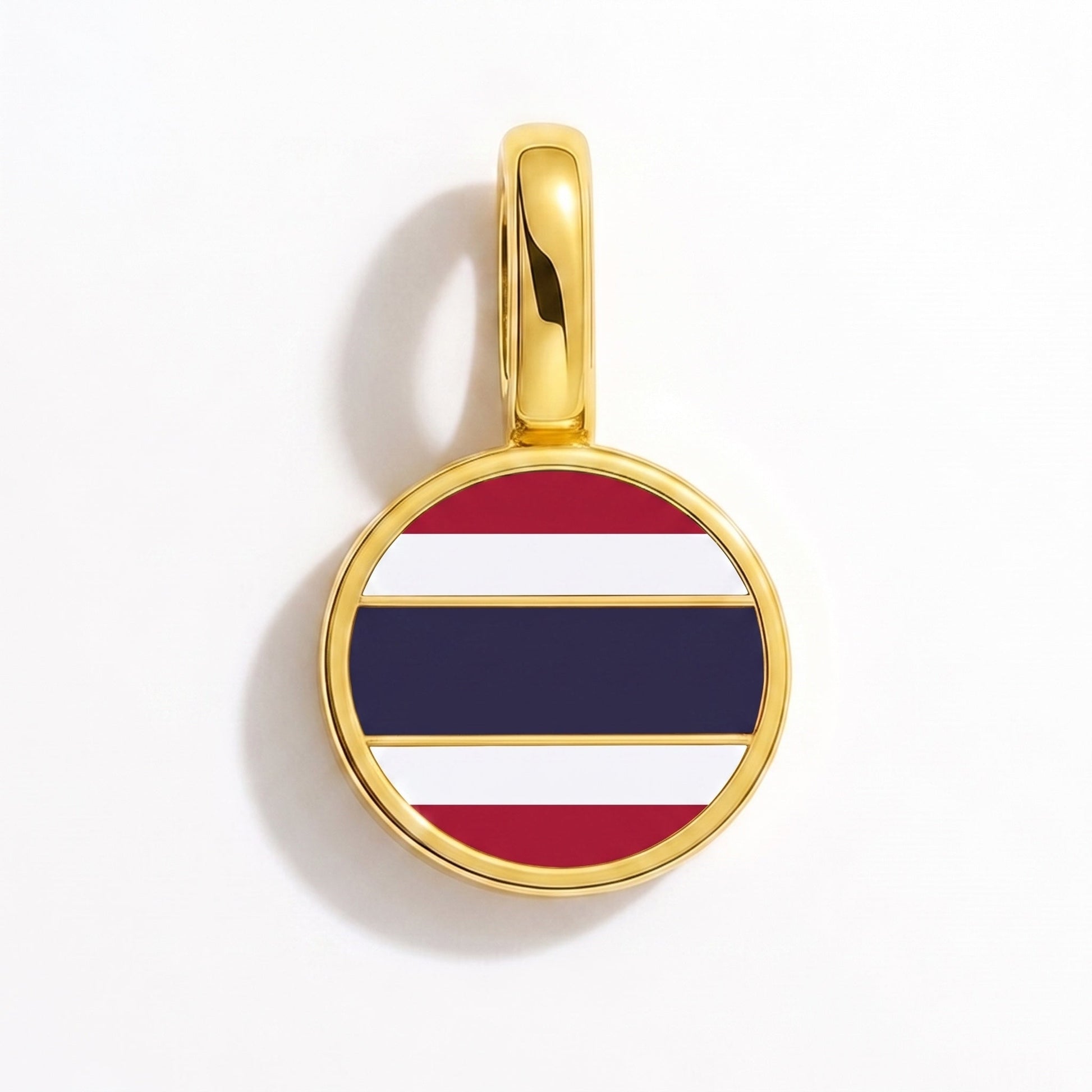Charm drapeau Thaïlande – rectangulaire or