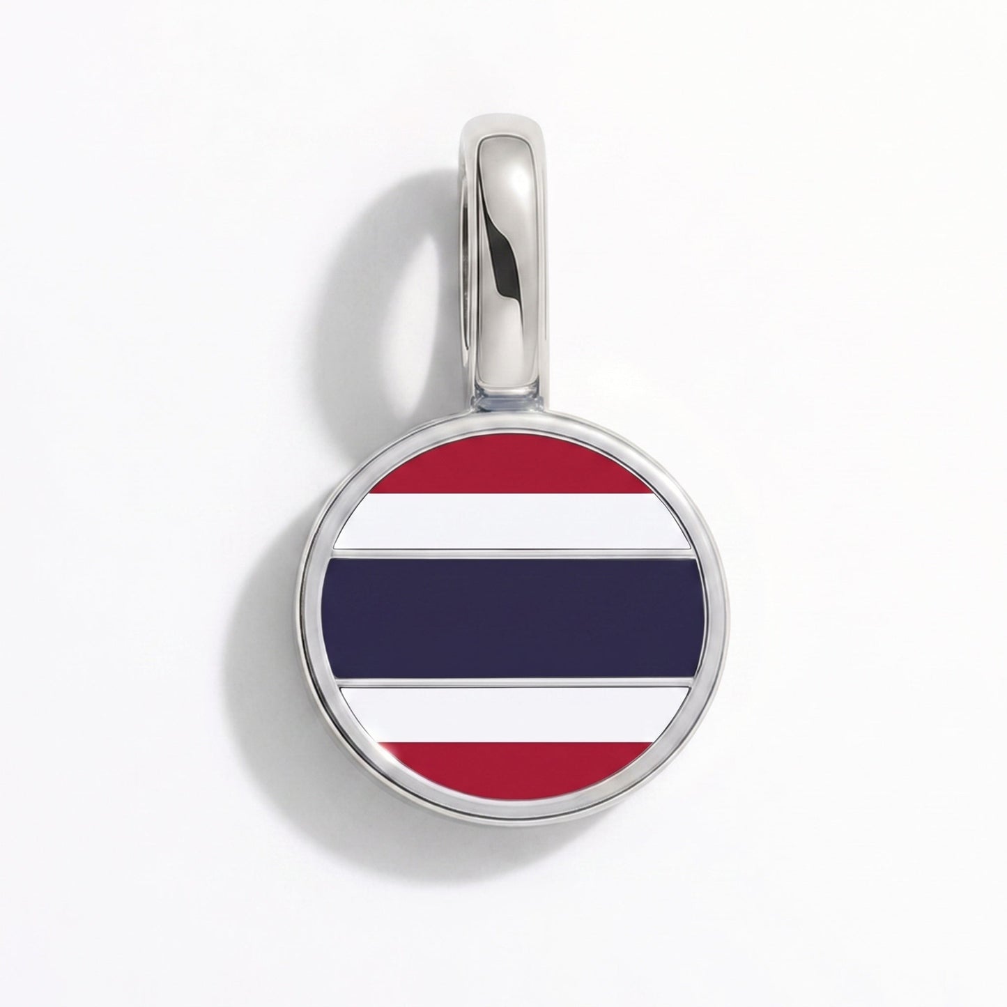 Charm drapeau Thaïlande – rectangulaire argent