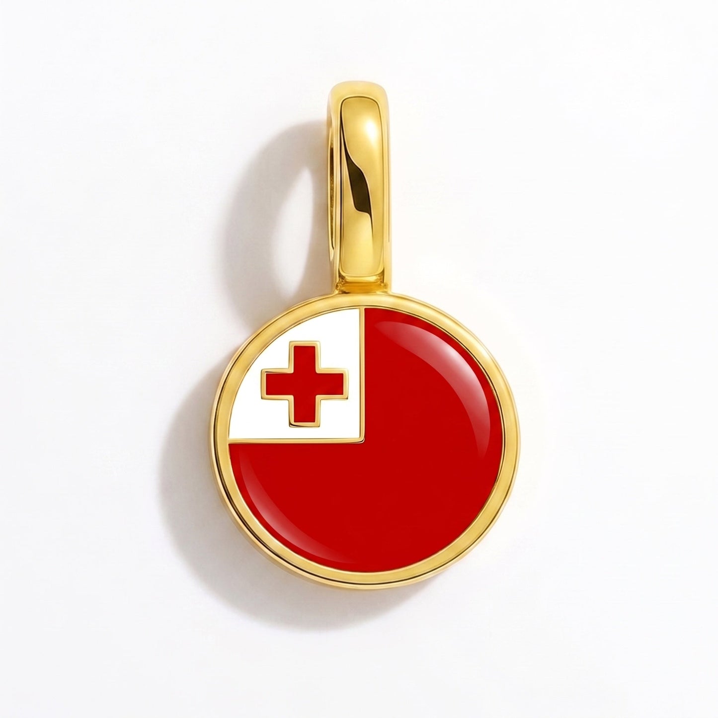 Charm drapeau Tonga – rectangulaire or
