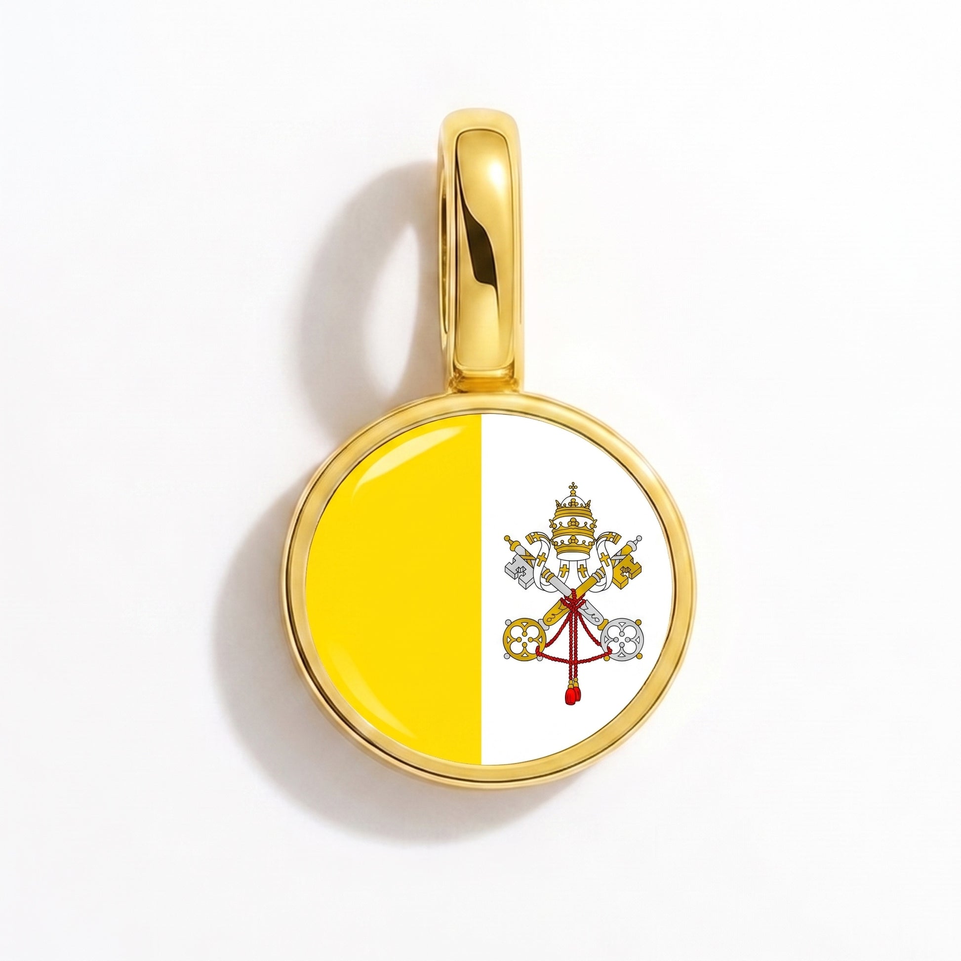 Charm drapeau Vatican – rond or