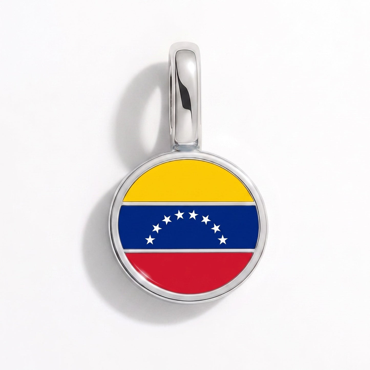 Charm drapeau Venezuela – rectangulaire argent